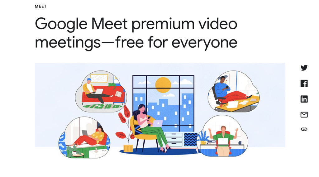 Google Meetが個人向けに無料開放　Zoomに対抗